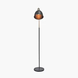 Black and Gold Task Floor Lamp