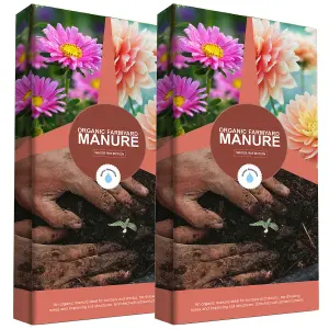 1 Bag (40 Litres) Organic Farmyard Manure For Gardeners Encouraging Healthy Plant Growth With Essential Nutrients