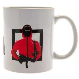 Squid Game 3 Figures Mug White/Red/Black (One Size)