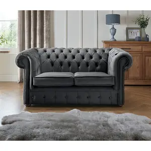 Chesterfield 2 Seater Fabric Malta Cosmic 06 Sofa