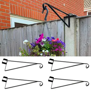 Woodside Concrete Fence Post Hanging Basket Bracket 4 Pack