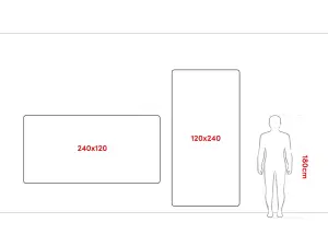 ALLboards Whiteboard dry erase magnetic surface aluminium frame 240x120 cm PREMIUM EXPO