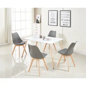 Nero Upholstered Dining Chair (Set of 6) Grey