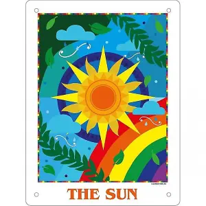 Deadly Tarot The Sun Tin Mini Plaque Multicoloured (One Size)