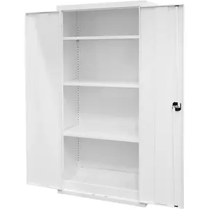 Durable Acid and Alkali Storage Cabinet - 900mm x 460mm x 1800mm with 2-Key Locking System