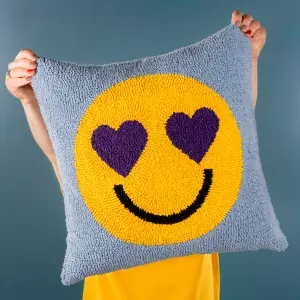 Heya Home Smile Knitted Feather Rich Cushion