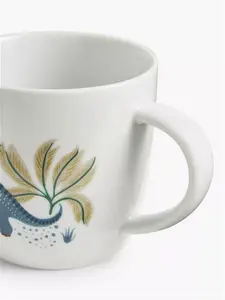 John Lewis Kids' Dinosaur Porcelain Mug, 256Ml, Multi