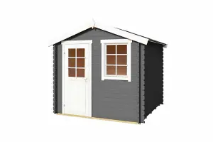 Lasita Osland Wels 2 Log Cabin - 2.3m x 2.3m - Traditional Apex Style Garden Room