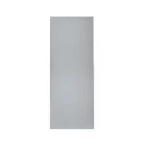 GoodHome Alisma High gloss grey Slab Larder/fridge Cabinet door (W)500mm (H)1287mm (T)18mm