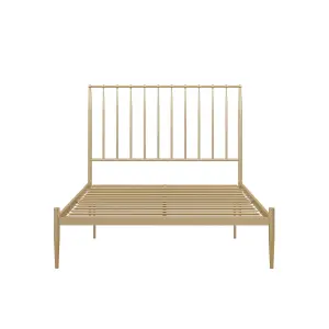 Giulia Modern Metal Bed Gold Look, King