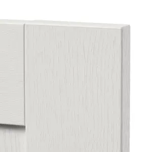 GoodHome Alpinia Painted Matt ivory wood effect Shaker Door & drawer 600mm