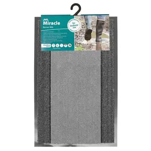 Miracle Barrier Doormat Grey / 0.65cm H x 60cm W x 90cm L