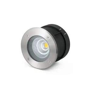 Luminosa Suria LED Outdoor Recessed Spotlight Narrow Beam Angle Matt Nickel IP67