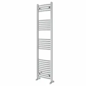 Right Radiators 1600x400 mm Curved Heated Towel Rail Radiator Bathroom Ladder Warmer Chrome