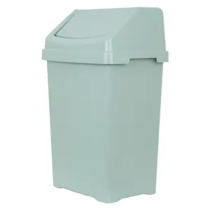 Wham Casa 1x 50L Swing Bin Silver Sage