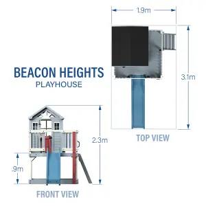 Backyard Discovery Beacon Heights Elevated Cedar Wood Playhouse