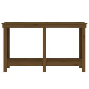 Berkfield Work Bench Honey Brown 140x50x80 cm Solid Wood Pine