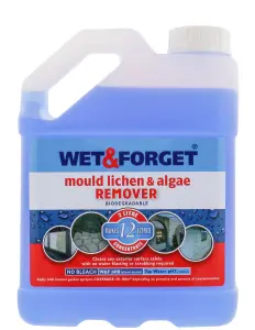 Wet and Forget Patio Cleaner Outdoor Mould Lichen and Algae Remover Multi Surface 2L