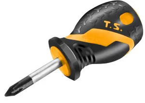 Tolsen Tools Screwdriver Stubby PH2x38