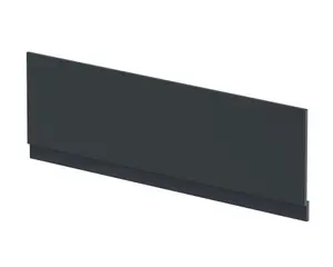 1800mm Bath MDF Front Panel & Plinth - Soft Black