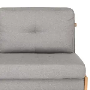 Beliani Retro Sofa Bed EDLAND Light Grey