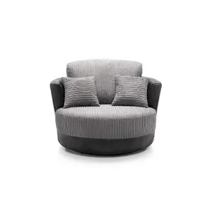 Samson Collection Swivel Chair in Grey