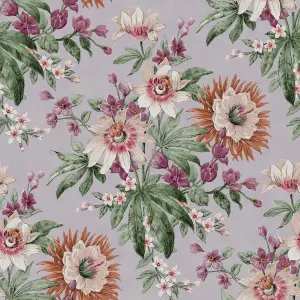 Boutique Martha Mauve Smooth Wallpaper Sample