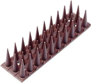 10 x Wall /Fence Guard Spike Strips - Harmless Outdoor Garden Security Anti-Climb Deterrent for Intruders Cats Birds Foxes