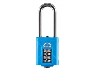 Squire CP50S25BX Heavy-Duty Rustproof Marine Combi Padlock 50mm Long Shackle 63mm