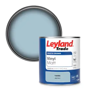 Leyland Trade Vinyl Matt Walls & Ceilings Emulsion Paint Twinkle (PPG1154-4) 1L