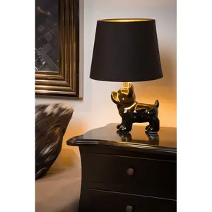 Lucide Extravaganza Sir Winston Retro Table Lamp - 1xE14 - Black