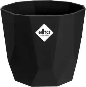 Elho B.for Rock 14cm Living Black Recycled Plastic Plant Pot