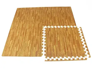 EVA Wood Effect Soft Foam Floor Mats/Tiles Home Flooring