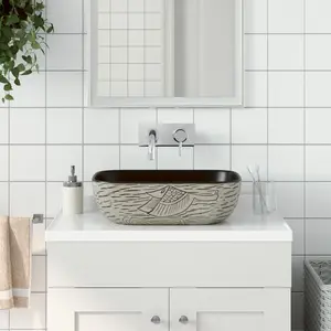 ClassicLiving Colene 48mm L x 37.5mm W Ceramic Rectangular Sink