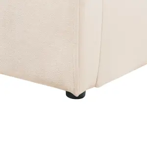 Velvet EU Single Size Ottoman Bed Beige ANET