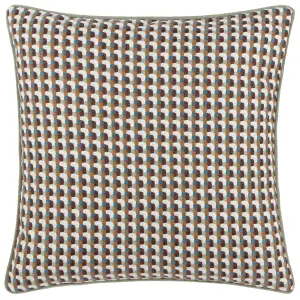 furn. Marttel Geometric Jacquard Feather Filled Cushion