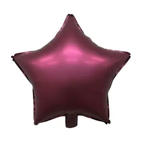 Realmax Star Foil Balloon (Pack of 10) Wine Red (One Size)