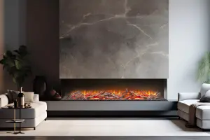 Acantha Ignis 2000 Panoramic Media Wall Electric Fire