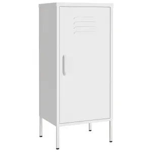 Berkfield Storage Cabinet White 42.5x35x101.5 cm Steel