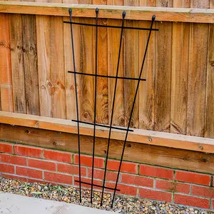 Woodside Metal Garden Fan Trellis - 2 PACK