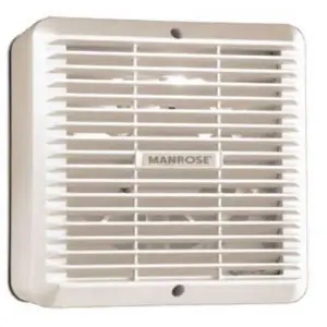 Manrose 150mm Commercial Grey Manual Pullcord Window Fan - COMG150MP