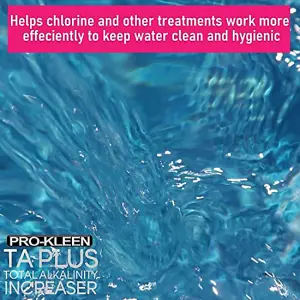 Pro-Kleen TA Plus Total Alkalinity Increaser - Increases Alkaline Levels in Pools, Hot Tubs & Spas - Balances pH Levels 3kg