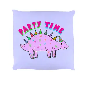 Grindstore Party Time Dinosaur Filled Cushion Lilac (One Size)