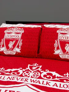 Liverpool FC Tone Double Panel Duvet and Pillowcase Set