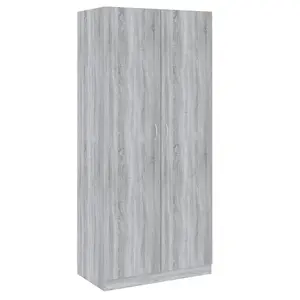 Wardrobe Grey Sonoma 90x50x200 cm Engineered Wood