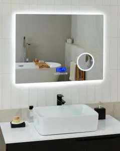 LED Bathroom Mirror MONTARON Silver