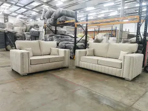 3+2 Layla - Cream Fullback Sofas