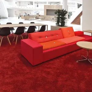 Red Thick Shaggy Rug - California - 120x170cm (4'x5'8")