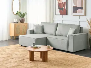 Corner Sofa KARILA Grey Right Hand