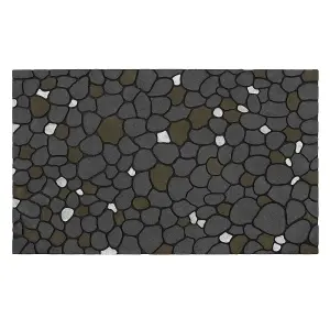 JVL Canyon Scraper Rubber Doormat 45x75cm